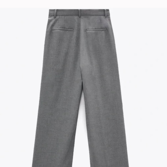 Zara ASYMMETRIC WIDE LEG PANTS - Picture 6 of 6